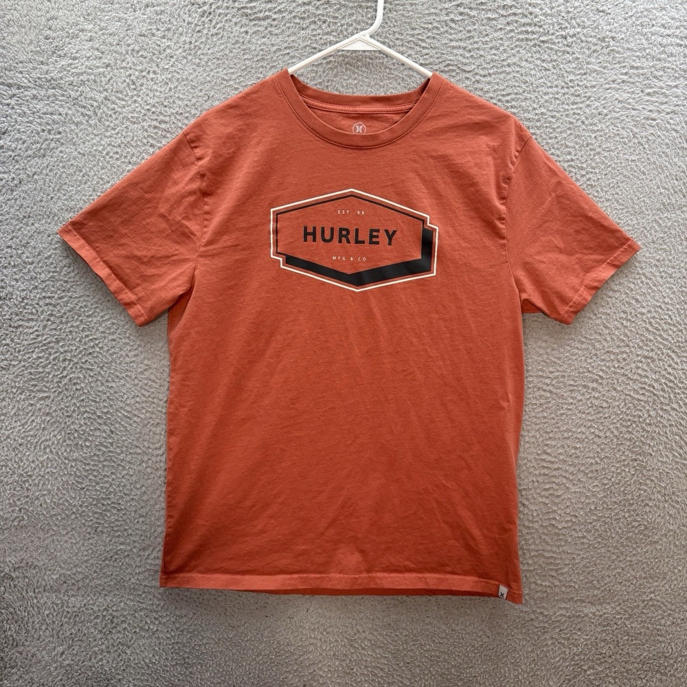 Hurley Shirt Adult Medium Orange Skater Surfer BMX Beach Grunge Y2K Mens
